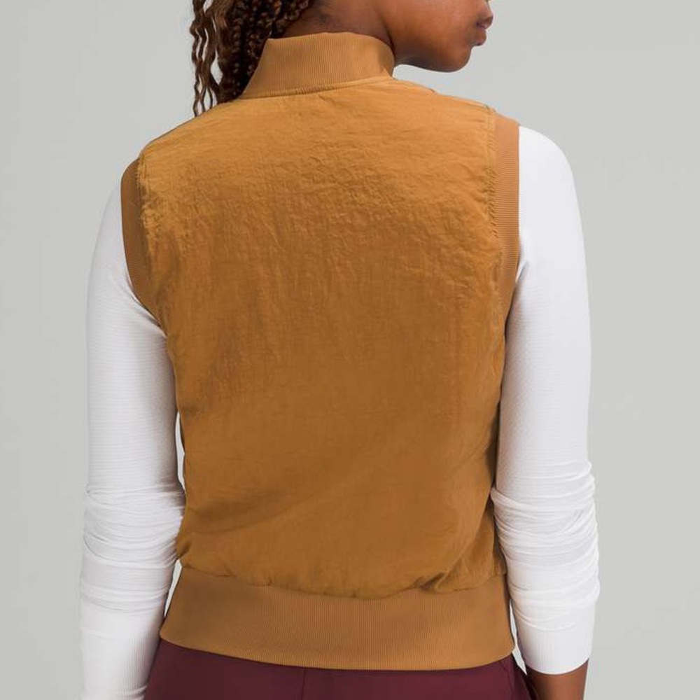 Lululemon Non-Stop Reversible Bomber Vest Bold Beige - Picture 3 of 9